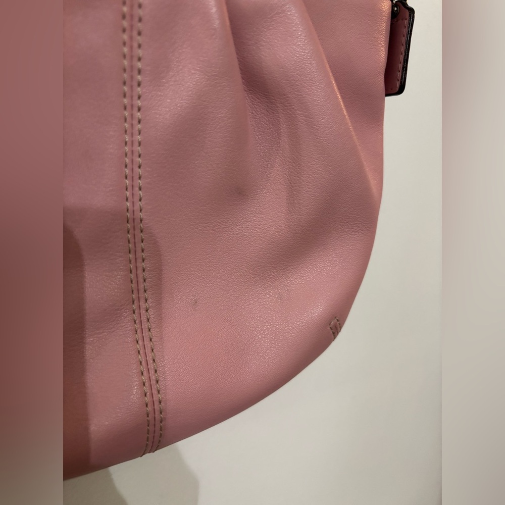 COACH Pink Leather Swing Pack Purse SOHO Crossbody Bag - Picture 3 of 16